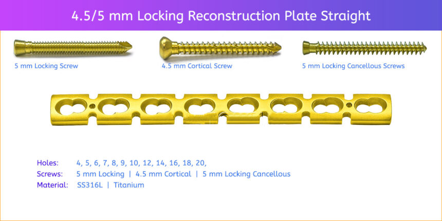 Mm Locking Reconstruction Plate Straight Specification Fsortho